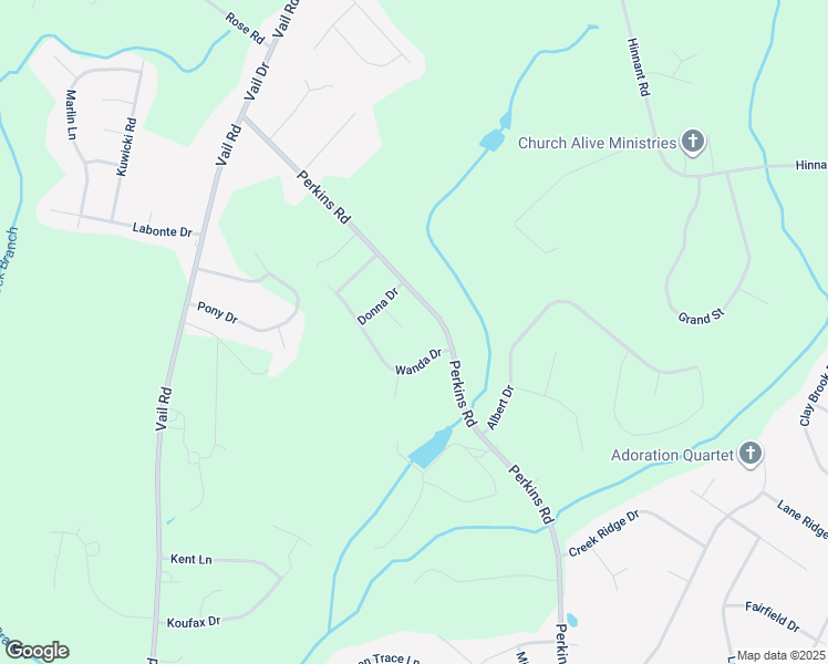 map of restaurants, bars, coffee shops, grocery stores, and more near 105 Faye Court in Pikeville