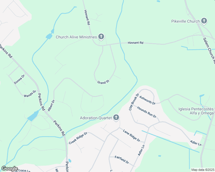 map of restaurants, bars, coffee shops, grocery stores, and more near 121 Grand Street in Pikeville
