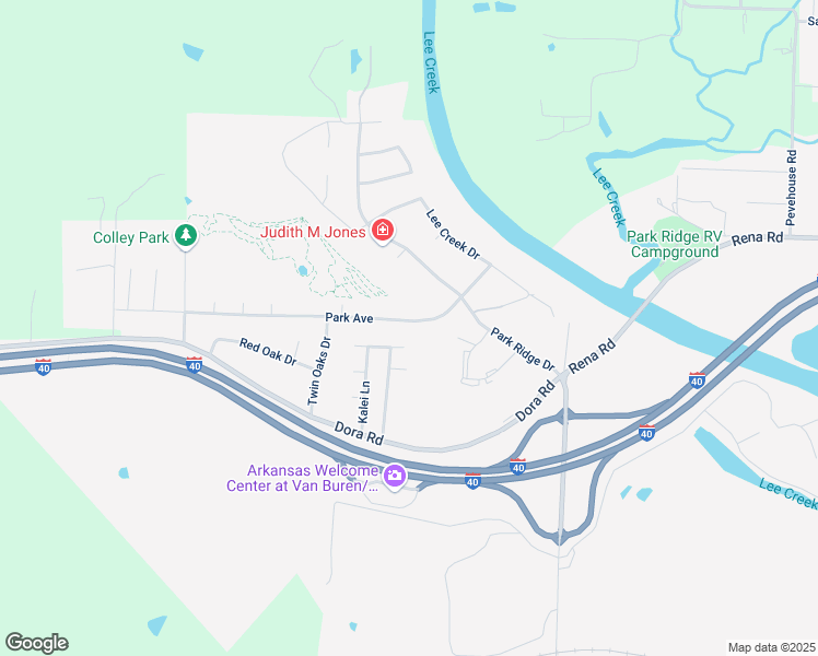 map of restaurants, bars, coffee shops, grocery stores, and more near 2231 Park Avenue in Van Buren