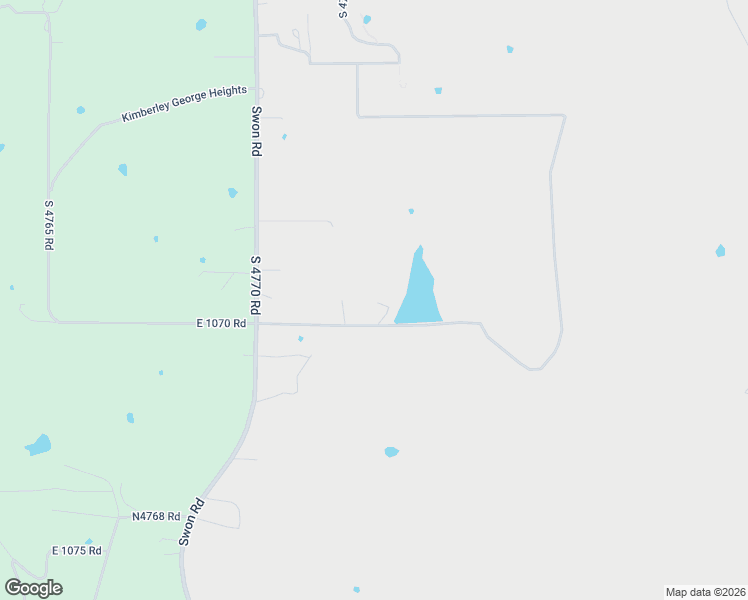 map of restaurants, bars, coffee shops, grocery stores, and more near 477295 East 1070 Road in Muldrow