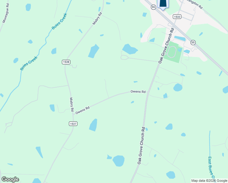 map of restaurants, bars, coffee shops, grocery stores, and more near 363 Owens Road in Angier