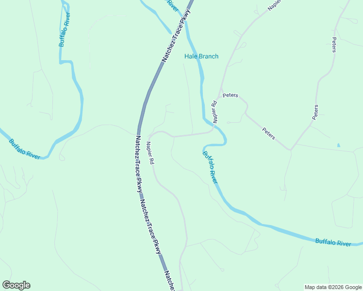 map of restaurants, bars, coffee shops, grocery stores, and more near 694 Napier Road in Hohenwald