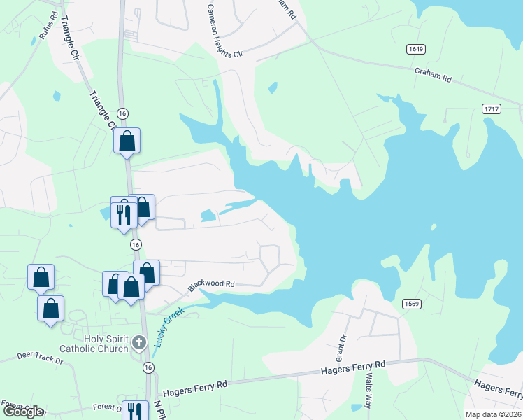 map of restaurants, bars, coffee shops, grocery stores, and more near 8029 Lucky Creek Lane in Denver