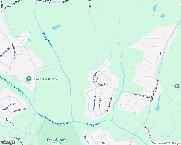 map of restaurants, bars, coffee shops, grocery stores, and more near 11013 Hat Creek Lane in Davidson