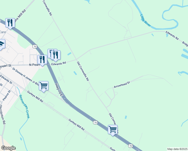 map of restaurants, bars, coffee shops, grocery stores, and more near 44 Crescent Drive in Princeton
