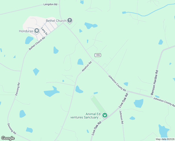 map of restaurants, bars, coffee shops, grocery stores, and more near 4194 Abattoir Road in Angier