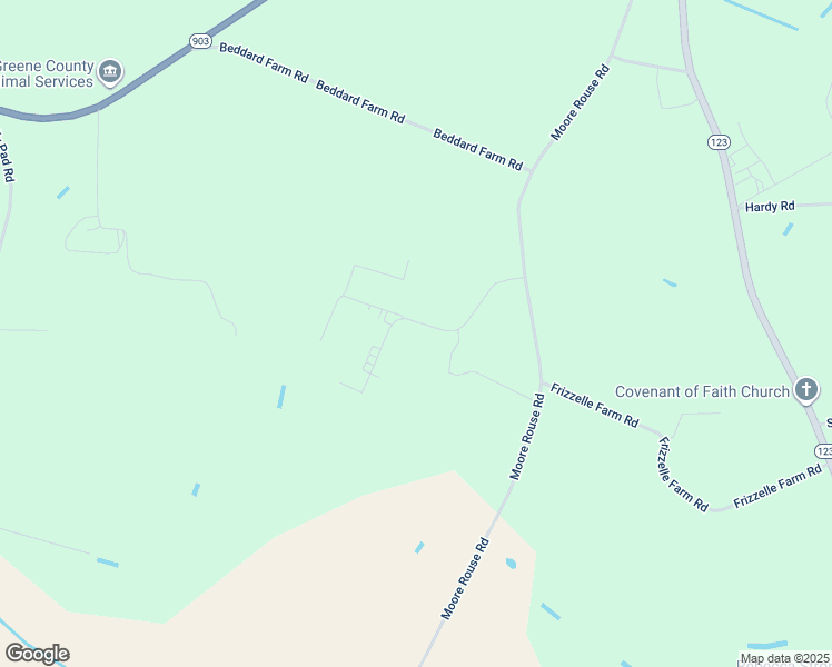 map of restaurants, bars, coffee shops, grocery stores, and more near Cobb Dail Road in Farmville