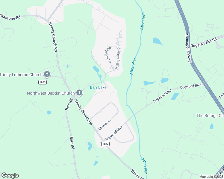map of restaurants, bars, coffee shops, grocery stores, and more near 3579 Farmstone Court in Kannapolis