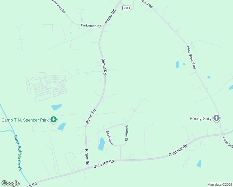 map of restaurants, bars, coffee shops, grocery stores, and more near 3450 Rimer Road in Concord
