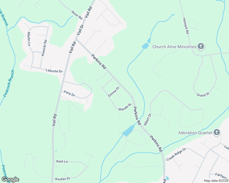 map of restaurants, bars, coffee shops, grocery stores, and more near 101 Faye Court in Pikeville