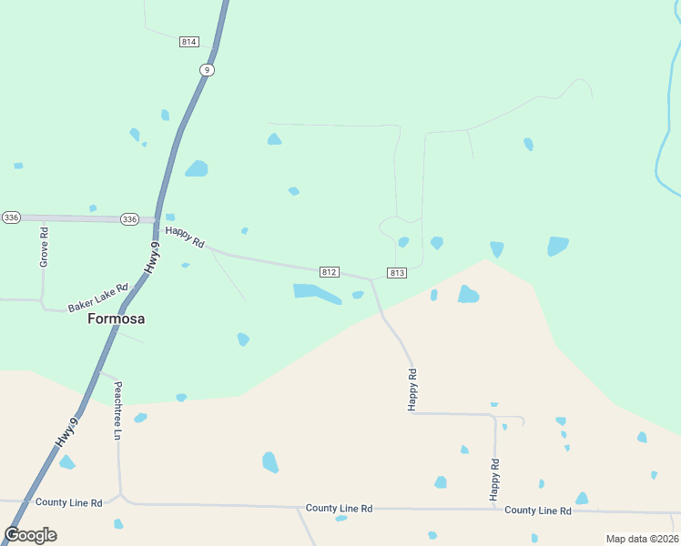 map of restaurants, bars, coffee shops, grocery stores, and more near 278 Happy Road in Clinton