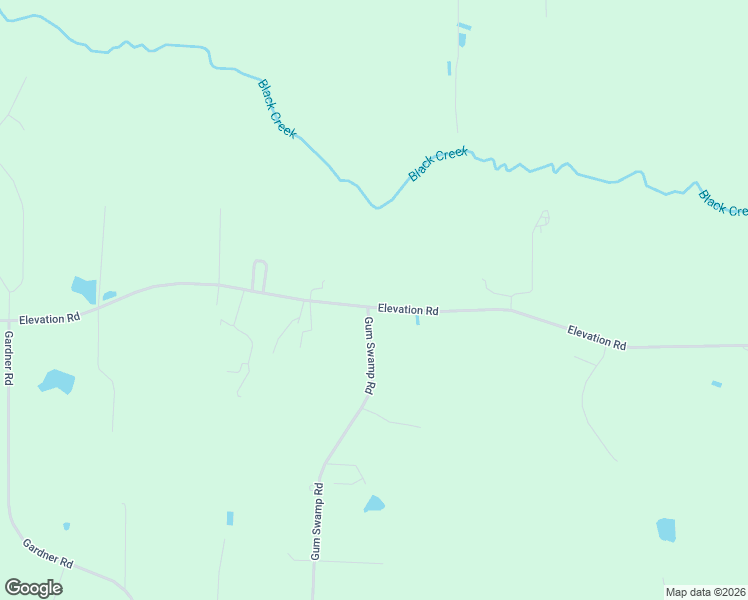 map of restaurants, bars, coffee shops, grocery stores, and more near 1057 Gum Swamp Road in Four Oaks