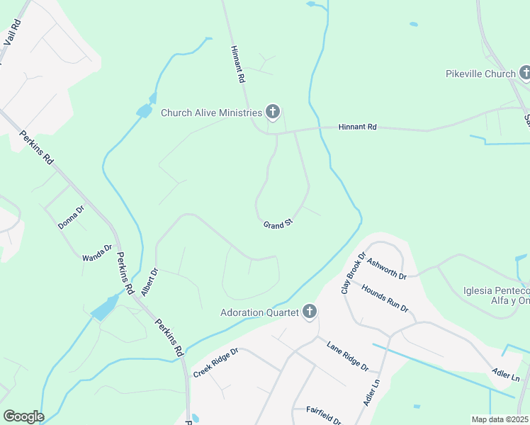 map of restaurants, bars, coffee shops, grocery stores, and more near 121 Grand Street in Pikeville