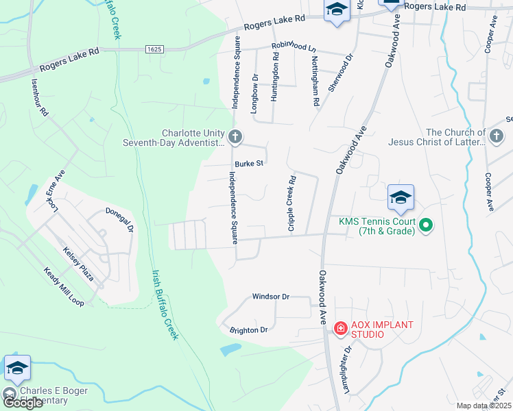 map of restaurants, bars, coffee shops, grocery stores, and more near 1251 Brecken Court in Kannapolis
