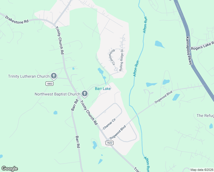 map of restaurants, bars, coffee shops, grocery stores, and more near 3587 Farmstone Court in Kannapolis