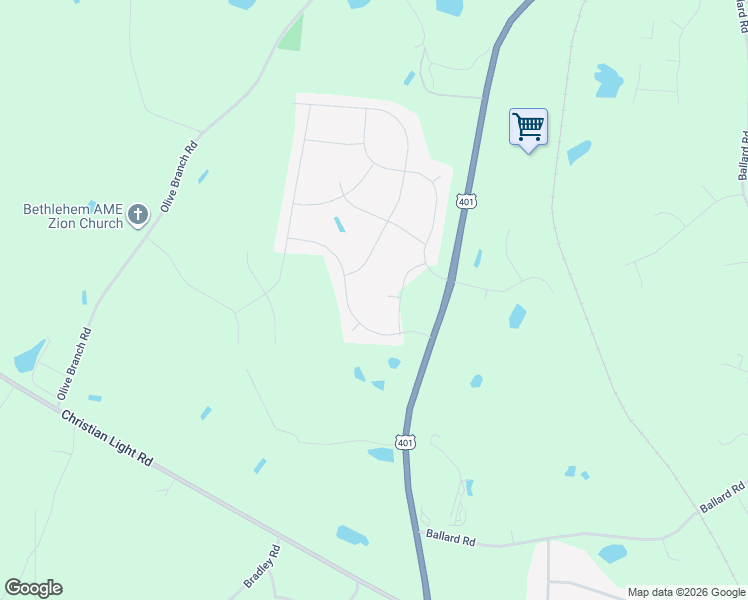 map of restaurants, bars, coffee shops, grocery stores, and more near 5685 U.S. 401 in Fuquay-Varina