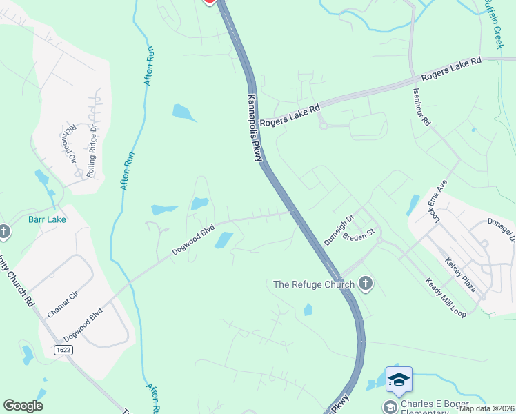 map of restaurants, bars, coffee shops, grocery stores, and more near 5530 Dogwood Boulevard in Kannapolis
