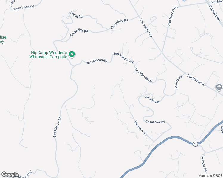 map of restaurants, bars, coffee shops, grocery stores, and more near 9365 Barranco Road in Atascadero