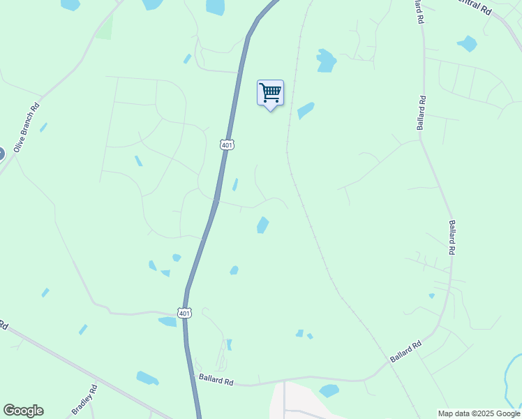 map of restaurants, bars, coffee shops, grocery stores, and more near 156 Mill Branch Circle in Fuquay-Varina