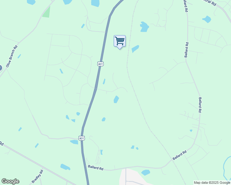 map of restaurants, bars, coffee shops, grocery stores, and more near 156 Mill Branch Circle in Fuquay-Varina