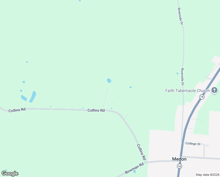 map of restaurants, bars, coffee shops, grocery stores, and more near 1987 Collins Road in Medon