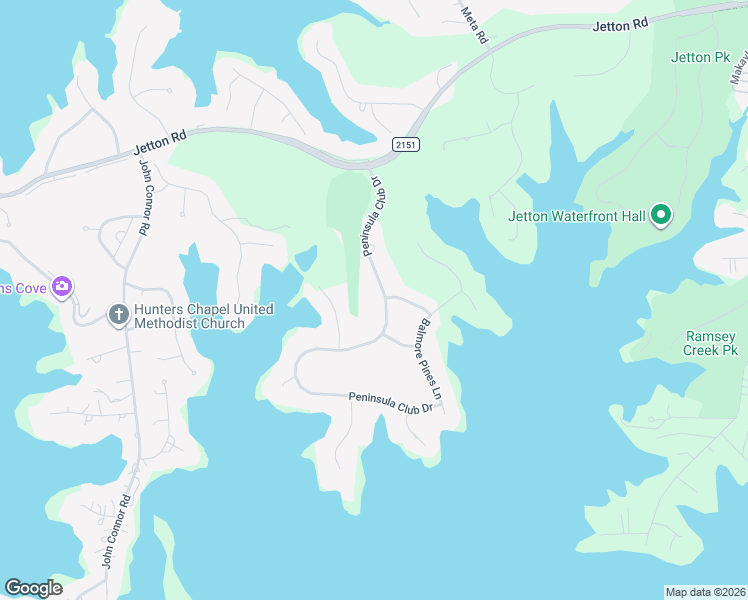 map of restaurants, bars, coffee shops, grocery stores, and more near 18901 Peninsula Club Drive in Cornelius
