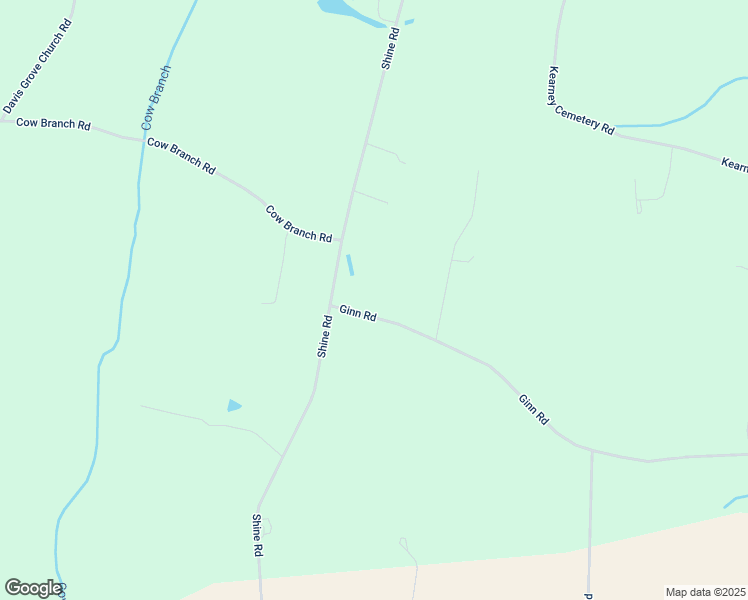 map of restaurants, bars, coffee shops, grocery stores, and more near Ginn Road in Greene County
