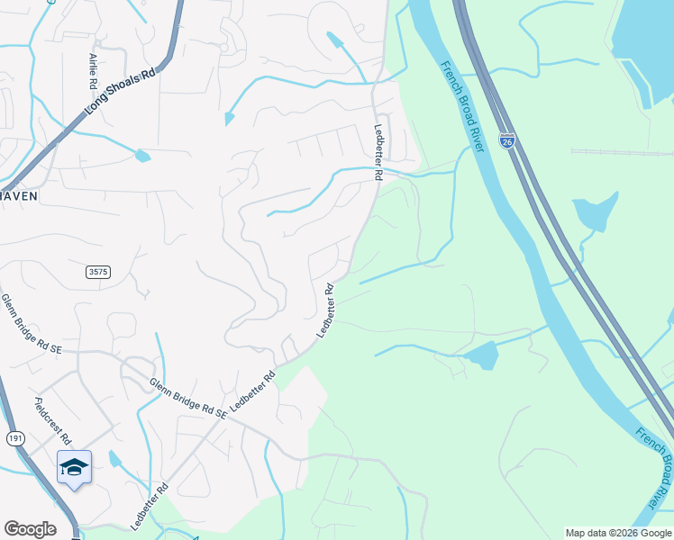map of restaurants, bars, coffee shops, grocery stores, and more near 61 Yorktown Circle in Arden