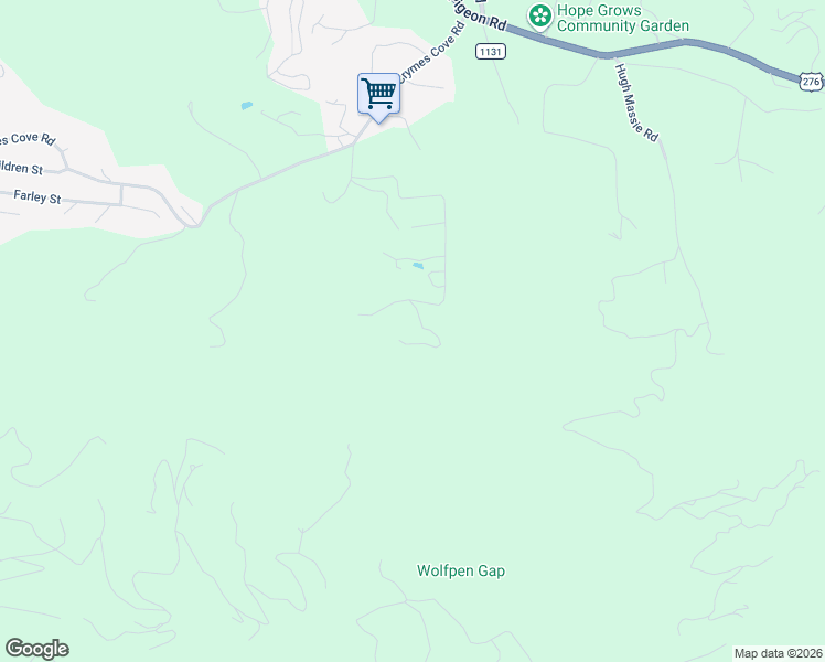 map of restaurants, bars, coffee shops, grocery stores, and more near 720 Trials Gap Drive in Waynesville