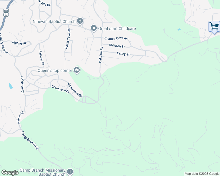 map of restaurants, bars, coffee shops, grocery stores, and more near 82 Blackberry Ridge in Waynesville