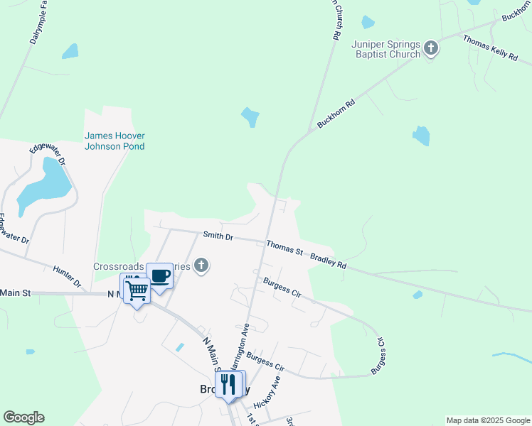 map of restaurants, bars, coffee shops, grocery stores, and more near 408 East Harrington Avenue in Broadway