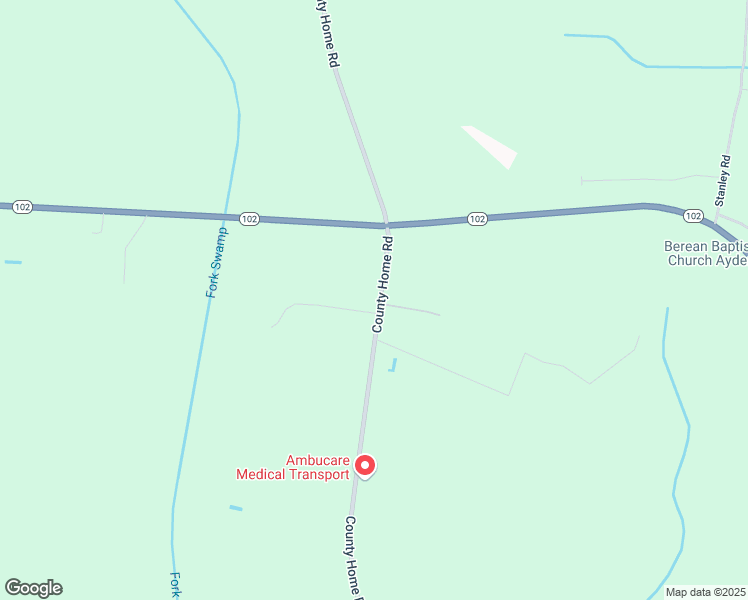 map of restaurants, bars, coffee shops, grocery stores, and more near 7022 County Home Road in Ayden