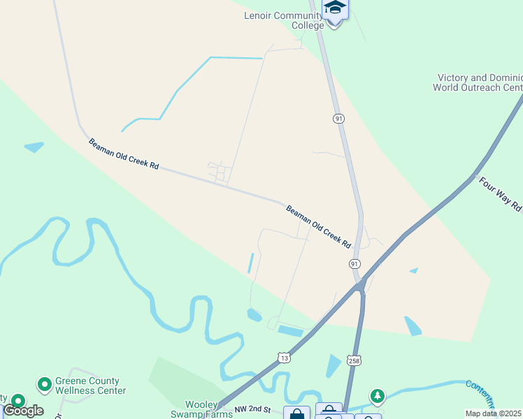 map of restaurants, bars, coffee shops, grocery stores, and more near 487 Beaman Old Creek Road in Snow Hill