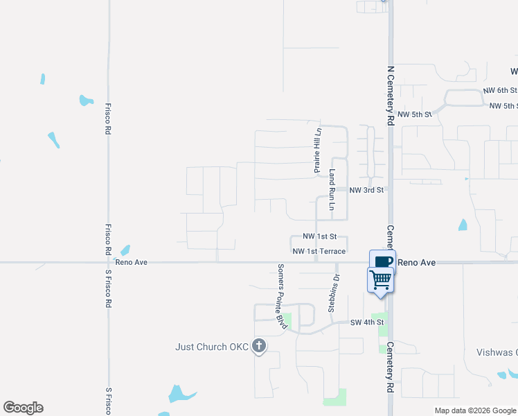 map of restaurants, bars, coffee shops, grocery stores, and more near 312 Clementine Road in Yukon