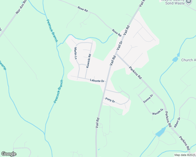 map of restaurants, bars, coffee shops, grocery stores, and more near 107 Labonte Drive in Pikeville