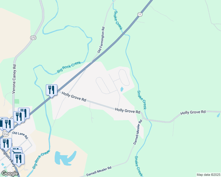 map of restaurants, bars, coffee shops, grocery stores, and more near 1503 Patrick Dr in Lewisburg
