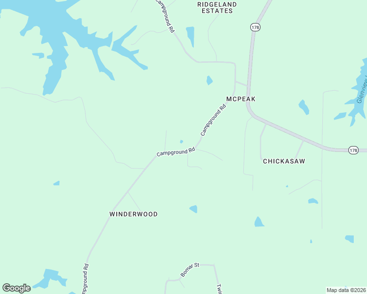 map of restaurants, bars, coffee shops, grocery stores, and more near 6101 Campground Road in Munford