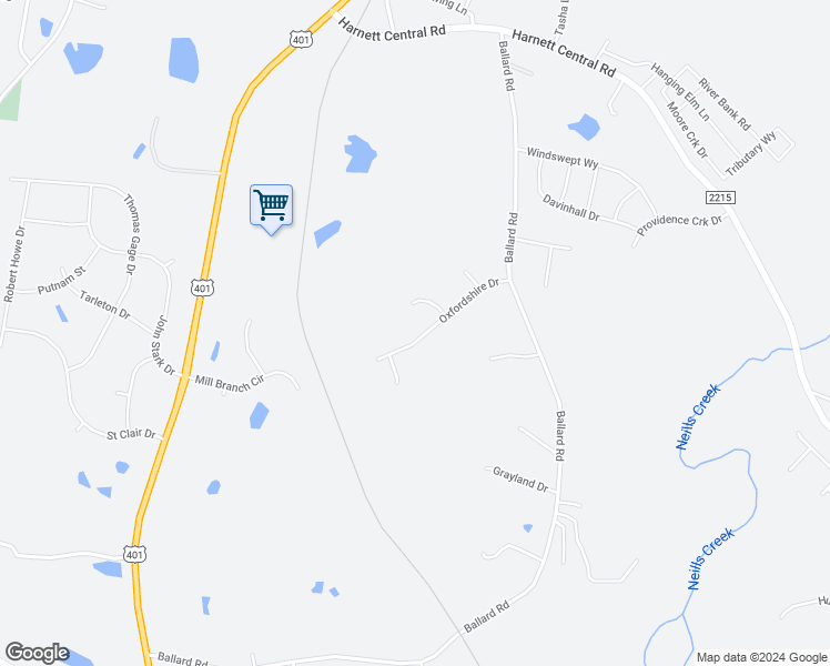 map of restaurants, bars, coffee shops, grocery stores, and more near 240 Oxfordshire Drive in Fuquay-Varina