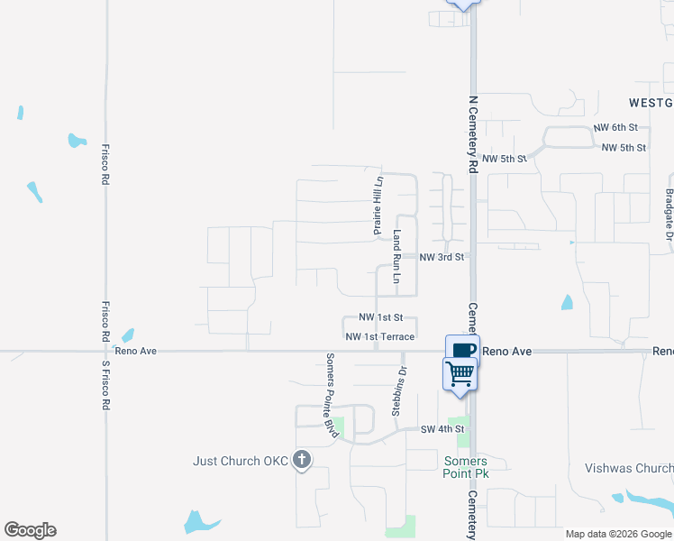 map of restaurants, bars, coffee shops, grocery stores, and more near 317 Centennial Farm Lane in Yukon
