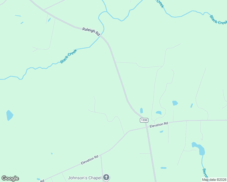 map of restaurants, bars, coffee shops, grocery stores, and more near 10650 Raleigh Road in Four Oaks