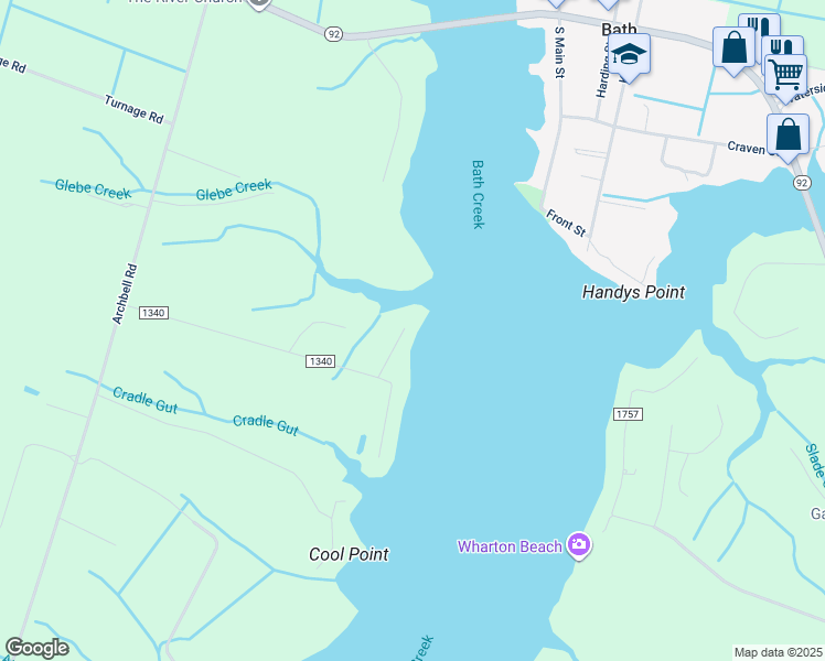 map of restaurants, bars, coffee shops, grocery stores, and more near in Bath