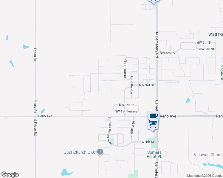 map of restaurants, bars, coffee shops, grocery stores, and more near 317 Centennial Farm Lane in Yukon