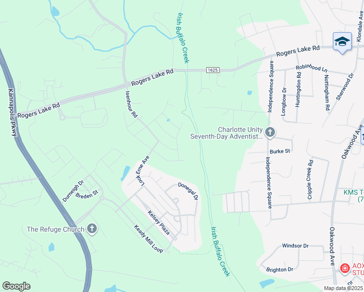 map of restaurants, bars, coffee shops, grocery stores, and more near 3986 Isenhour Road in Kannapolis