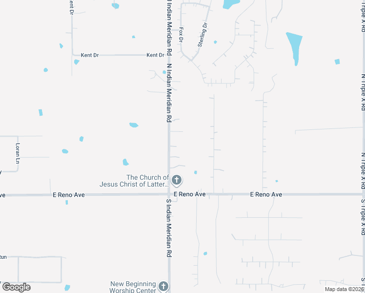 map of restaurants, bars, coffee shops, grocery stores, and more near 306 North Indian Meridian Road in Choctaw