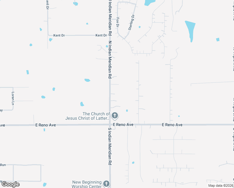 map of restaurants, bars, coffee shops, grocery stores, and more near 306 North Indian Meridian Road in Choctaw