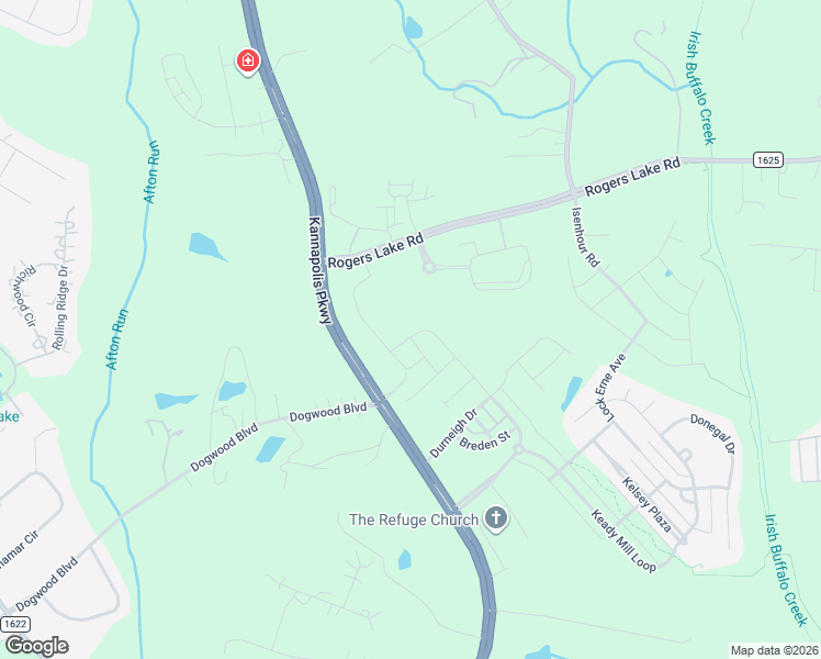 map of restaurants, bars, coffee shops, grocery stores, and more near 3820 Kannapolis Parkway in Kannapolis