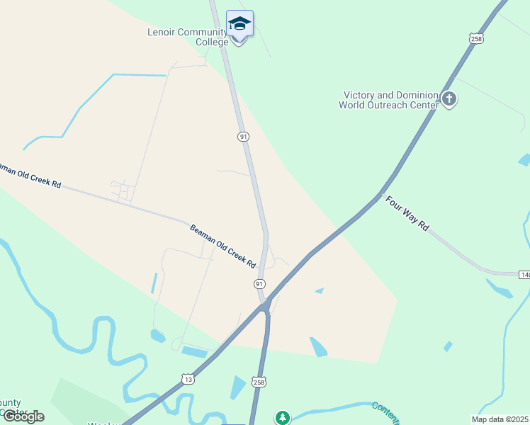 map of restaurants, bars, coffee shops, grocery stores, and more near 250 North Carolina 91 in Snow Hill