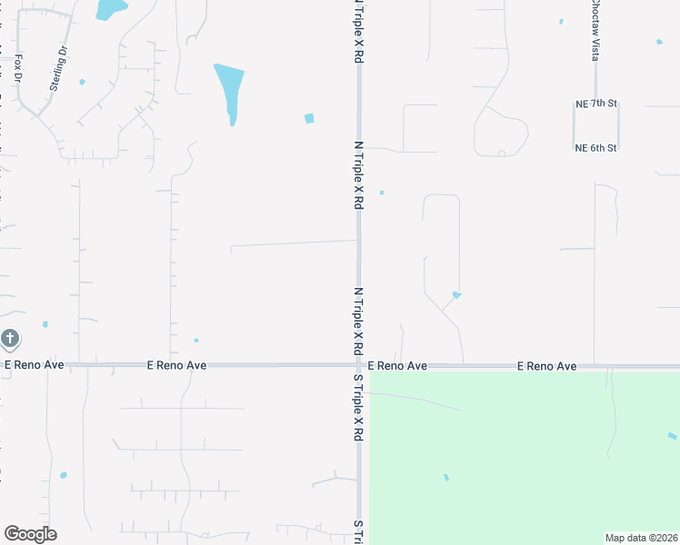 map of restaurants, bars, coffee shops, grocery stores, and more near 237 N Triple X Rd in Choctaw