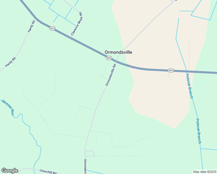 map of restaurants, bars, coffee shops, grocery stores, and more near 3440 Ormondsville Road in Ayden