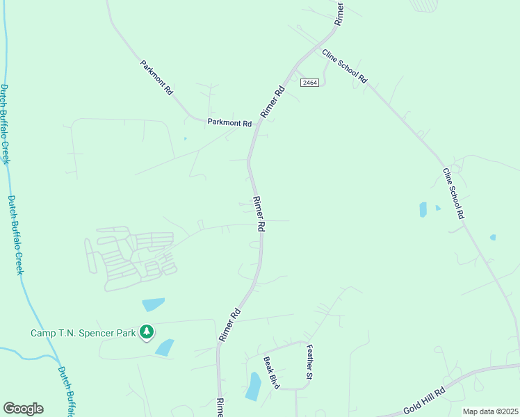 map of restaurants, bars, coffee shops, grocery stores, and more near 3700 Rimer Road in Concord